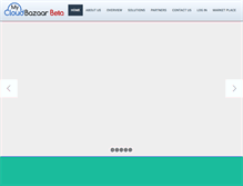 Tablet Screenshot of mycloudbazaar.com